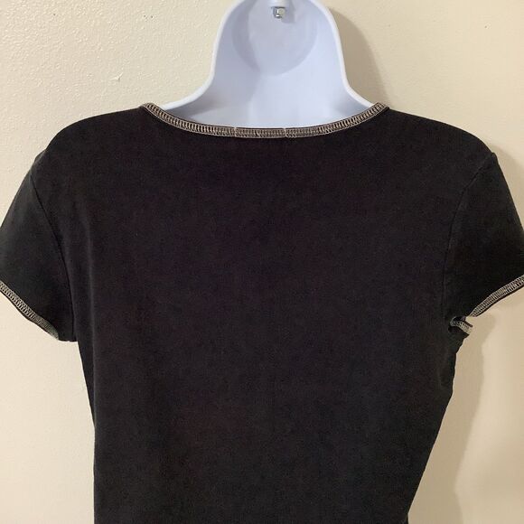 Blue Canyon Vintage Y2K Western Cowgirl Fairy Grunge Floral Baby Tee Large - Picture 7 of 11